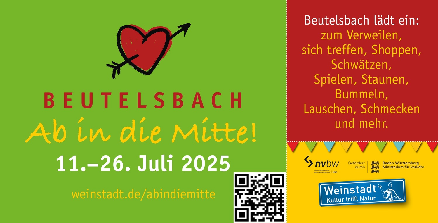 Banner zur Bewerbung der Aktion "ab in die Mitte"